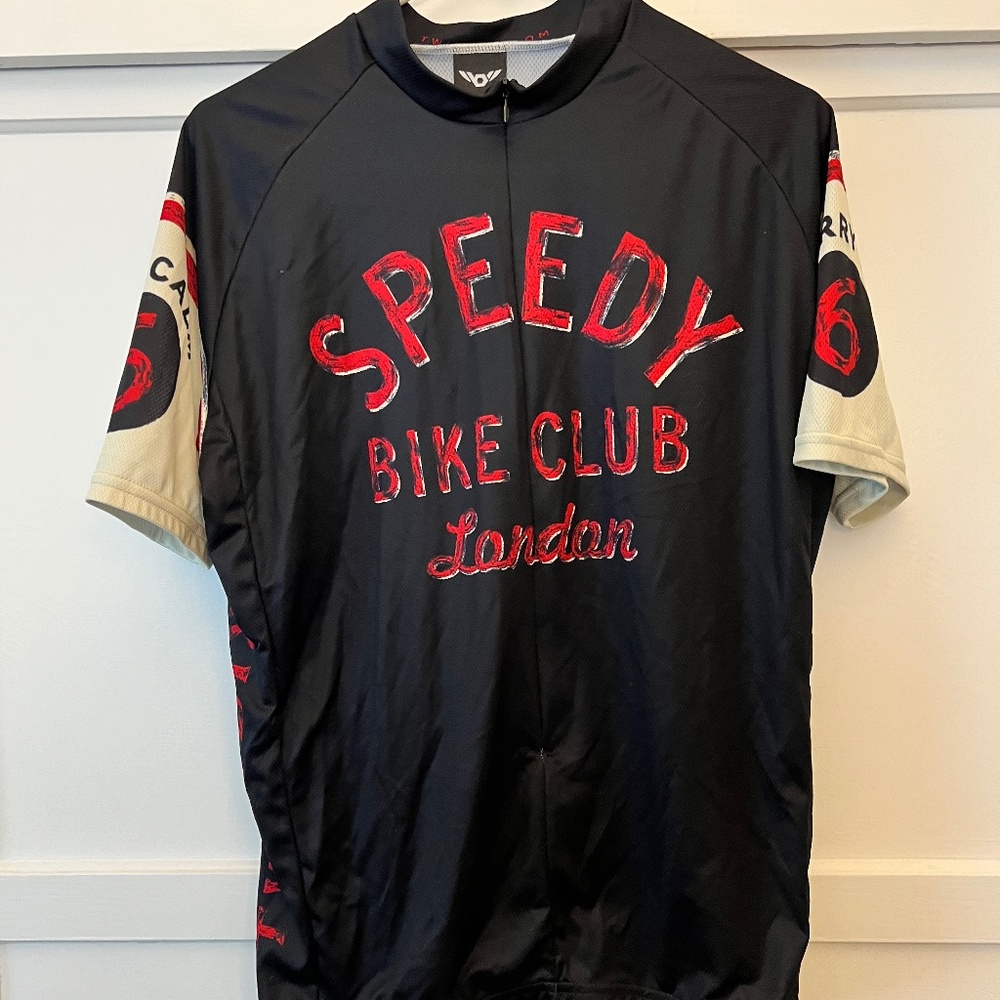 Twin Six Club Raglan Cycling Jersey "Speed Bike Club London" Men's XL